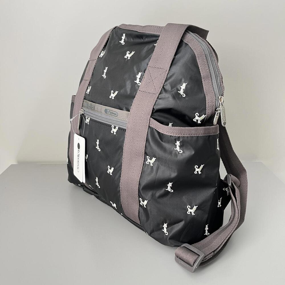 REPOSH! LeSportSac - Black With Little Embroidered White Doggies Print - Picture 2 of 5